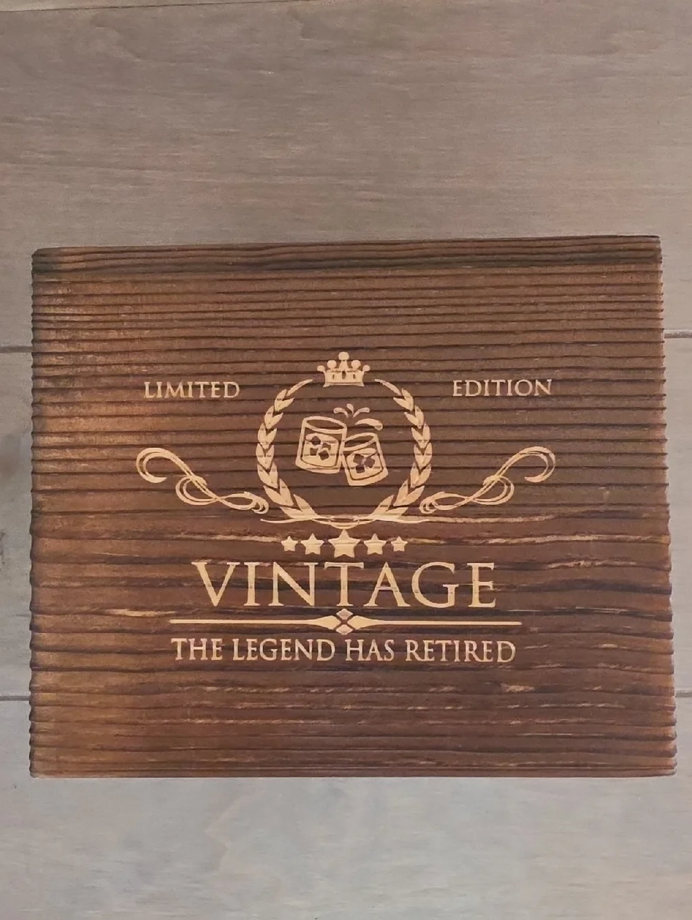 Limited Edition Vintage “The Legend Has Retired” Whiskey Glass Set